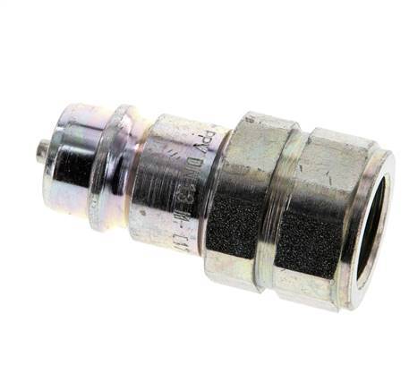 Steel DN 12.5 Hydraulic Coupling Plug G 1/2 inch Female Threads ISO 7241-1 A D 20.5mm
