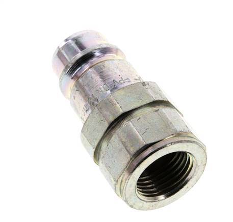 Steel DN 12.5 Hydraulic Coupling Plug G 1/2 inch Female Threads ISO 7241-1 A D 20.5mm