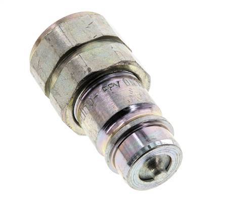Steel DN 12.5 Hydraulic Coupling Plug G 1/2 inch Female Threads ISO 7241-1 A D 20.5mm