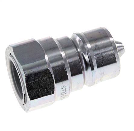 Steel DN 20 Hydraulic Coupling Plug G 3/4 inch Female Threads ISO 7241-1 A D 29.1mm