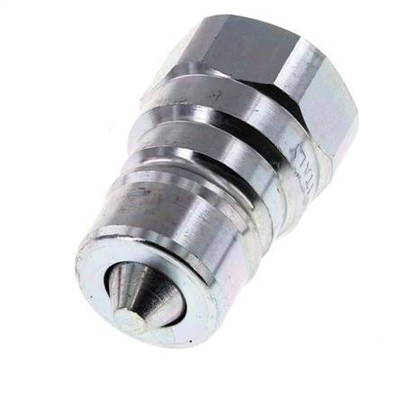 Steel DN 20 Hydraulic Coupling Plug G 3/4 inch Female Threads ISO 7241-1 A D 29.1mm