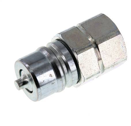 Steel DN 25 Hydraulic Coupling Plug M30x1.5 Female Threads ISO 7241-1 A D 34.3mm
