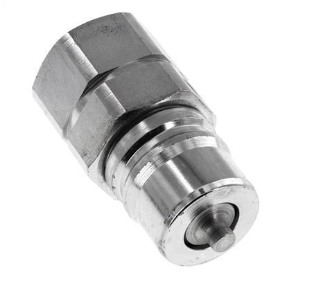 Steel DN 25 Hydraulic Coupling Plug G 1 inch Female Threads ISO 7241-1 A D 34.3mm