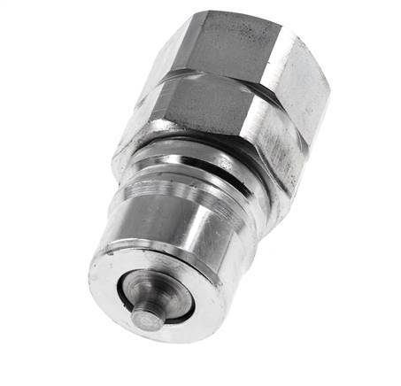 Steel DN 25 Hydraulic Coupling Plug G 1 inch Female Threads ISO 7241-1 A D 34.3mm