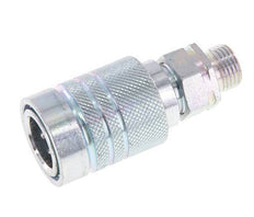 Steel DN 10 Hydraulic Coupling Socket 10 mm L Compression Ring ISO 7241-1 A/8434-1 D 17.3mm