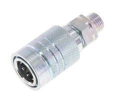 Steel DN 10 Hydraulic Coupling Socket 10 mm L Compression Ring ISO 7241-1 A/8434-1 D 17.3mm