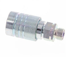 Steel DN 10 Hydraulic Coupling Socket 10 mm L Compression Ring ISO 7241-1 A/8434-1 D 17.3mm