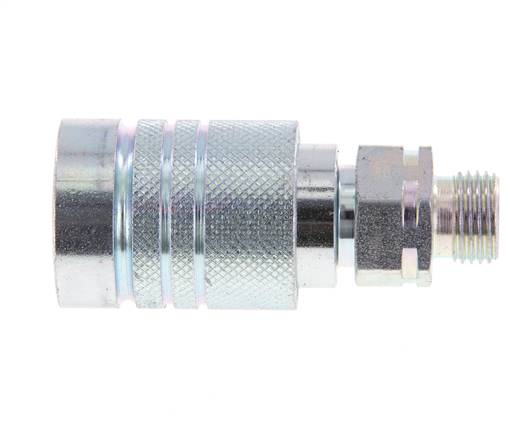 Steel DN 10 Hydraulic Coupling Socket 10 mm L Compression Ring ISO 7241-1 A/8434-1 D 17.3mm