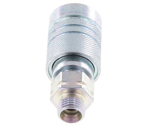 Steel DN 10 Hydraulic Coupling Socket 10 mm L Compression Ring ISO 7241-1 A/8434-1 D 17.3mm