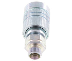Steel DN 10 Hydraulic Coupling Socket 10 mm L Compression Ring ISO 7241-1 A/8434-1 D 17.3mm