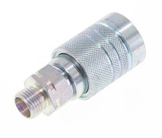 Steel DN 10 Hydraulic Coupling Socket 10 mm L Compression Ring ISO 7241-1 A/8434-1 D 17.3mm
