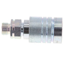 Steel DN 10 Hydraulic Coupling Socket 10 mm L Compression Ring ISO 7241-1 A/8434-1 D 17.3mm