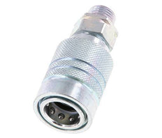 Steel DN 10 Hydraulic Coupling Socket 10 mm L Compression Ring ISO 7241-1 A/8434-1 D 17.3mm