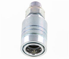 Steel DN 10 Hydraulic Coupling Socket 10 mm L Compression Ring ISO 7241-1 A/8434-1 D 17.3mm