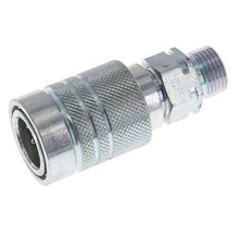 Steel DN 10 Hydraulic Coupling Socket 10 mm S Compression Ring ISO 7241-1 A/8434-1 D 17.3mm