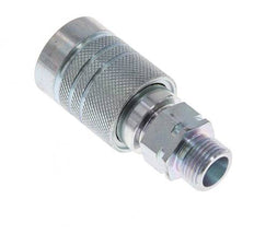 Steel DN 10 Hydraulic Coupling Socket 10 mm S Compression Ring ISO 7241-1 A/8434-1 D 17.3mm