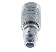 Steel DN 10 Hydraulic Coupling Socket 10 mm S Compression Ring ISO 7241-1 A/8434-1 D 17.3mm