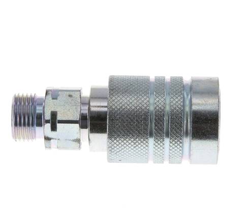 Steel DN 10 Hydraulic Coupling Socket 10 mm S Compression Ring ISO 7241-1 A/8434-1 D 17.3mm