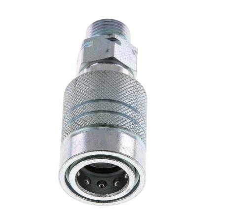 Steel DN 10 Hydraulic Coupling Socket 10 mm S Compression Ring ISO 7241-1 A/8434-1 D 17.3mm