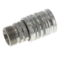 Steel DN 12.5 Hydraulic Coupling Socket 20 mm S Compression Ring ISO 7241-1 A/8434-1 D 20.5mm