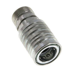 Steel DN 12.5 Hydraulic Coupling Socket 20 mm S Compression Ring ISO 7241-1 A/8434-1 D 20.5mm