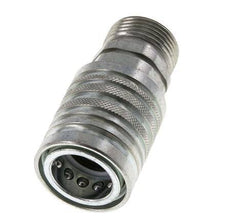 Steel DN 12.5 Hydraulic Coupling Socket 20 mm S Compression Ring ISO 7241-1 A/8434-1 D 20.5mm