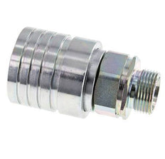 Steel DN 25 Hydraulic Coupling Socket 20 mm S Compression Ring ISO 7241-1 A/8434-1 D 34.3mm