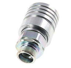 Steel DN 25 Hydraulic Coupling Socket 20 mm S Compression Ring ISO 7241-1 A/8434-1 D 34.3mm