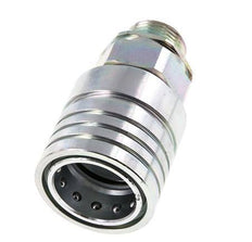 Steel DN 25 Hydraulic Coupling Socket 20 mm S Compression Ring ISO 7241-1 A/8434-1 D 34.3mm