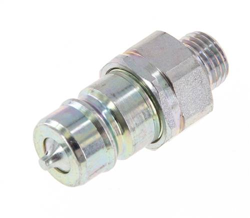 Steel DN 10 Hydraulic Coupling Plug 8 mm L Compression Ring ISO 7241-1 A/8434-1 D 17.3mm