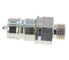 Steel DN 10 Hydraulic Coupling Plug 8 mm L Compression Ring ISO 7241-1 A/8434-1 D 17.3mm