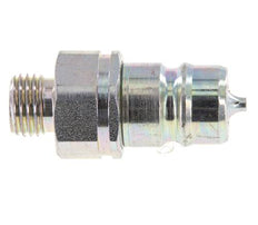 Steel DN 10 Hydraulic Coupling Plug 8 mm L Compression Ring ISO 7241-1 A/8434-1 D 17.3mm