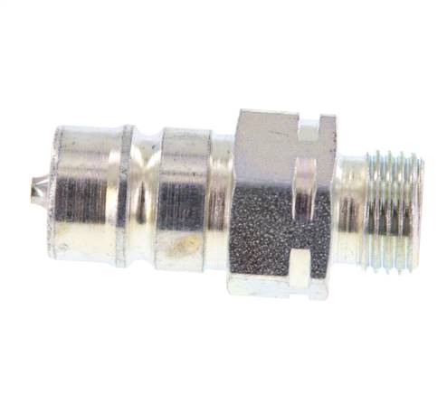 Steel DN 10 Hydraulic Coupling Plug 10 mm L Compression Ring ISO 7241-1 A/8434-1 D 17.3mm