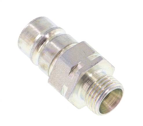 Steel DN 10 Hydraulic Coupling Plug 10 mm L Compression Ring ISO 7241-1 A/8434-1 D 17.3mm