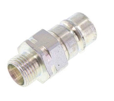 Steel DN 10 Hydraulic Coupling Plug 10 mm L Compression Ring ISO 7241-1 A/8434-1 D 17.3mm