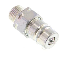 Steel DN 10 Hydraulic Coupling Plug 10 mm L Compression Ring ISO 7241-1 A/8434-1 D 17.3mm