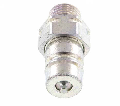 Steel DN 10 Hydraulic Coupling Plug 10 mm L Compression Ring ISO 7241-1 A/8434-1 D 17.3mm