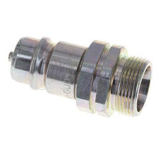 Steel DN 12.5 Hydraulic Coupling Plug 18 mm L Compression Ring ISO 7241-1 A/8434-1 D 20.5mm
