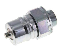 Steel DN 25 Hydraulic Coupling Plug 18 mm L Compression Ring ISO 7241-1 A/8434-1 D 34.3mm