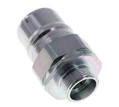 Steel DN 25 Hydraulic Coupling Plug 18 mm L Compression Ring ISO 7241-1 A/8434-1 D 34.3mm