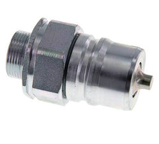 Steel DN 25 Hydraulic Coupling Plug 18 mm L Compression Ring ISO 7241-1 A/8434-1 D 34.3mm