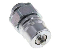 Steel DN 25 Hydraulic Coupling Plug 18 mm L Compression Ring ISO 7241-1 A/8434-1 D 34.3mm