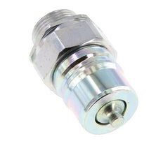 Steel DN 25 Hydraulic Coupling Plug 22 mm L Compression Ring ISO 7241-1 A/8434-1 D 34.3mm