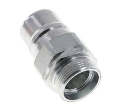 Steel DN 25 Hydraulic Coupling Plug 28 mm L Compression Ring ISO 7241-1 A/8434-1 D 34.3mm