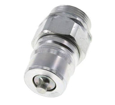 Steel DN 25 Hydraulic Coupling Plug 28 mm L Compression Ring ISO 7241-1 A/8434-1 D 34.3mm
