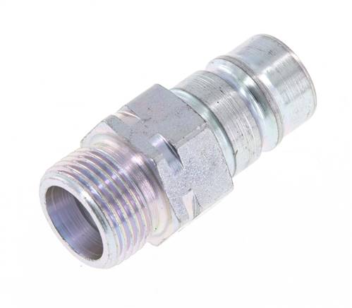 Steel DN 10 Hydraulic Coupling Plug 12 mm S Compression Ring ISO 7241-1 A/8434-1 D 17.3mm