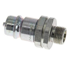 Steel DN 12.5 Hydraulic Coupling Plug 10 mm S Compression Ring ISO 7241-1 A/8434-1 D 20.5mm