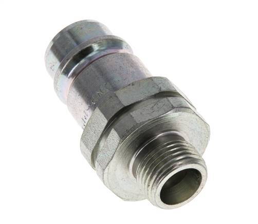 Steel DN 12.5 Hydraulic Coupling Plug 10 mm S Compression Ring ISO 7241-1 A/8434-1 D 20.5mm