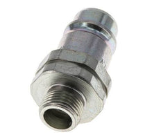 Steel DN 12.5 Hydraulic Coupling Plug 10 mm S Compression Ring ISO 7241-1 A/8434-1 D 20.5mm