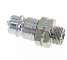 Steel DN 12.5 Hydraulic Coupling Plug 12 mm S Compression Ring ISO 7241-1 A/8434-1 D 20.5mm